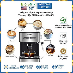 Máy pha cà phê Espresso thương hiệu cao cấp BioloMix CM6866 - Hàng Nhập Khẩu (Bảo Hành 24 Tháng)