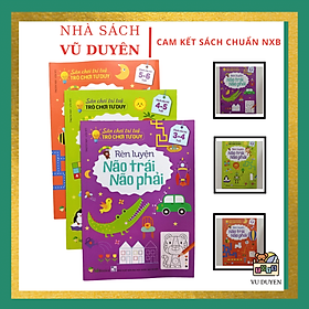 Sách - bộ 3 cuốn sân chơi trí tuệ - trò chơi tư duy rèn luyện não trái não phải - dành cho trẻ từ 3-6 tuổi