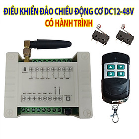 Hình ảnh Công tắc điều khiển đảo chiều động cơ DC12-48V có hành trình V5_Tần số 315Mhz