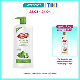 Sữa Tắm Lifebuoy Matcha & Khổ Qua Detox Da Khỏi Vi Khuẩn Gây Mụn 800g