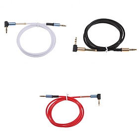 3Pieces 3.5mm audio cable, Male to Male Stereo Aux Cable with Premium Metal, for