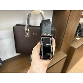 Thắt Lưng Nam Dây Lưng Hàng Hiệu GENCE LG59 Da Bò Cao Cấp Màu Đen