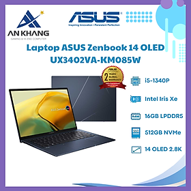 Mua Laptop Asus Zenbook 14 OLED UX3402VA-KM085W (Intel Core I5-1340P | 16GB | 512GB | Intel Iris Xe | 14 inch OLED WQXGA+ | Win 11 | Xanh) - Hàng Chính Hãng - Bảo Hành 24 Tháng