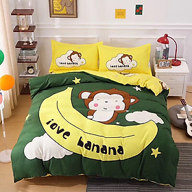 Bộ drap và vỏ chăn cotton Classic Kid VCK2018 ( 4 món )