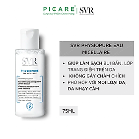 Nước Tẩy Trang Dành Cho Da Nhạy Cảm SVR Physiopure Eau Micellaire 75ml