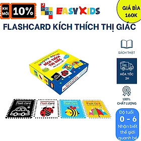 Flashcard Kích Thích Thị Giác (Dành Cho Trẻ Từ 0 Đến 1 Tuổi +) 4 Chủ Đề - KT 21x21 cm - 80 Thẻ