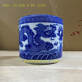 Mua Bát nhang lư hương thờ cúng đôi rồng phun ngọc sứ Bát tràng 2 cỡ: 9.5cm và 10.5cm