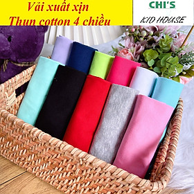 (VẢI XUẤT XỊN 25-55KG) QUẦN LEGGING ĐÙI QUẦN ĐÙI TRƠN THUN COTTON 4 CHIỀU CHO BÉ GÁI/TRAI