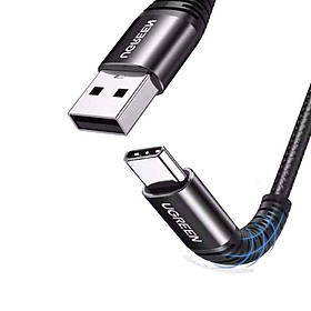 Mua cáp USB A ra Type C dây dù siêu bền đầu nhôm chống gãy Ugreen 301UA70561US 1.5m QC4.0 hàng chính hãng
