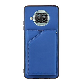 Ốp điện thoại da màu trơn có ngăn đựng thẻ cho Xiaomi Mi 10T Pro 10T Lite 5G 10s 11 Lite 11 Pro 11 Ultra Poco M3 X3 NFC X3PRO