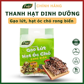 Thanh gạo lứt óc chó rong biển FnV bịch 150g