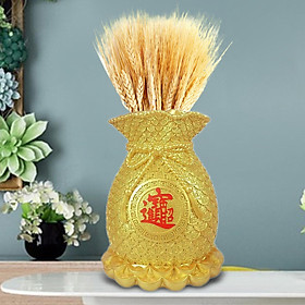 Creative Planter Pot Lucky Bag Ornament Feng Shui Flower Vase for Decoration Living Room