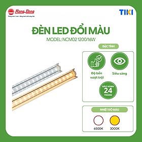 Combo 3 Đèn LED Chuyên Dụng Trồng Rau, Nuôi Cấy Mô Chính Hãng Rạng Đông Model: D NCM02L 120 16 W ánh sáng Vàng