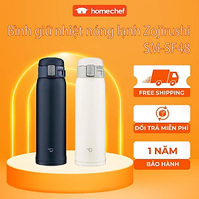 Bình giữ nhiệt nóng lạnh Zojirushi SM-SF48 0.48L, sản xuất Thái Lan, bảo hành giữ nhiệt 1 năm | Hàng chính hãng