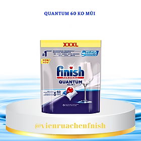Viên rửa chén bát finish quantum túi 54 viên - hương chanh