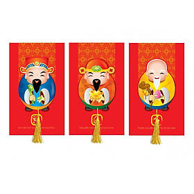 Combo 3 Túi lì xì Phúc - Lộc-  Thọ Kibu - TET16-KB