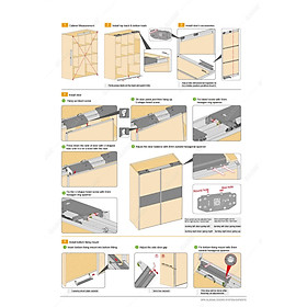 Mua Bộ ray cửa lùa phẳng cao cấp Garis GR65