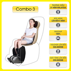 Combo Máy Massage Chân OKIA eTransformer + Đệm Massage OKIA eMove Pro