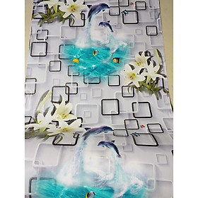 Mua GIẤY DÁN TƯỜNG KHỔ 45CMX10M CÁ HEO XANH