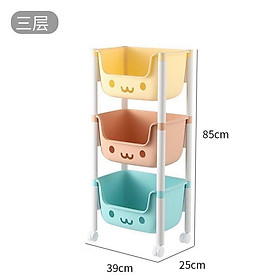 Mua Kệ 3 Tầng Cho Bé Hình Gấu có bánh xe  làm Kệ Đựng Đồ Chơi  Kệ Sách Cho Bé