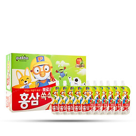 Thùng 40 Túi Nước Hồng Sâm Pororo Vị Táo Và Mơ 100ml