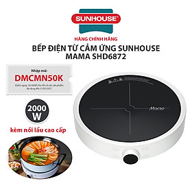 BẾP ĐIỆN TỪ CẢM ỨNG SUNHOUSE MAMA SHD6872 - Công suất 2000W