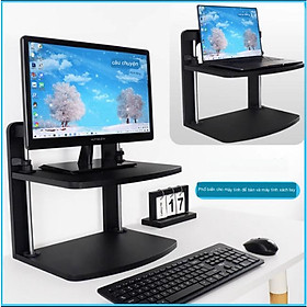 Bàn Kê Màn Hình Máy Tính Laptop Nâng Hạ Chiều Cao Booster Space Desk ️Hanrui Offical️