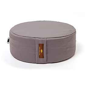 Mua Gối ngồi thiền trụ tròn (Bồ đoàn) Thiên Nhiên Tâm - Xám