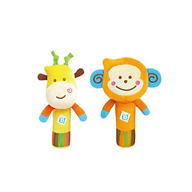 Đồ chơi tập cầm nắm cho bé hình sư tử và hươu cao cổ Bkids
