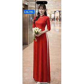 Áo Dài Truyền Thống Cổ Ren - KT2458