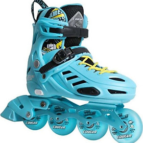 Giày Patin COUGAR MZS 313 hàng chính hãng cao cấp có 4 bánh phát sáng dành cho bé từ 3 tuổi đến 15 tuổi boot có thể tháo rời để giặt trò chơi lành mạnh giúp bé tăng cường sức khoẻ phát triển chiều cao