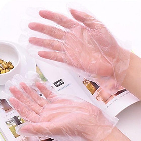 Găng tay nilon, găng tay dùng 1 lần tự huỷ sinh học hộp 100 cái