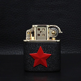 Mua Vỏ Hột Quẹt Bật Lửa Cối Zorro Z506 Si Đen In Hình Ngôi Sao - Dùng Xăng Bấc Đá