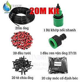 Mua Bộ kit phun sương 20 béc tưới 8 tia( bộ đầy đủ phụ kiện)