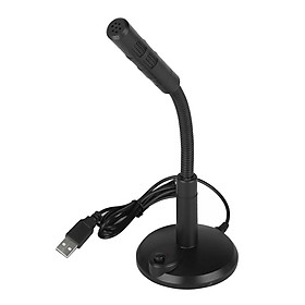 USB Desktop Microphone with Flexible Neck and Mute Button Plug and Play