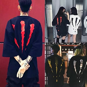 Áo thun tay lỡ nam nữ form rộng Stee Móng Vuốt Khủng Long nhiều màu nhủ Ngầu Store aothununisex aophongnam