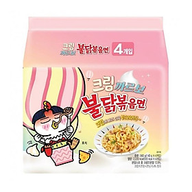 Mì xào Teppanyaki Hàn Quốc hương vị gà cay (gấp đôi sốt bơ trắng) - 560g