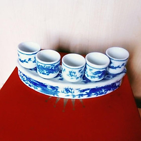 Mua Bộ kỷ ban thờ 5 chén  gốm sứ Bát Tràng