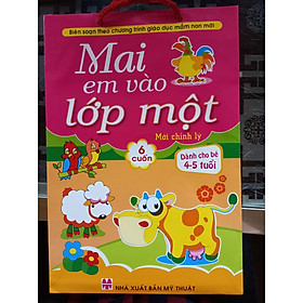 Mai em vào lớp một - túi 6 cuốn con bò