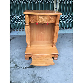 Mua Bàn thờ ông địa gỗ gõ đỏ cột vuông 60 x 81