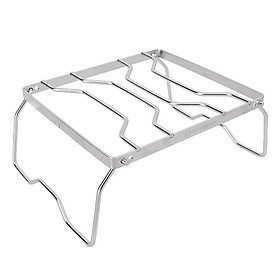 Barbecue Grilling Basket BBQ Grill Support Stand Rack Camping Cooking Grid