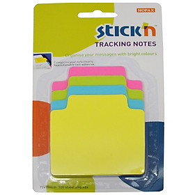 N times posted (STICKN) 34058JD ultra-stick paper label paper / handwritten label (25mmx88mm) 9 color 270 sheets / bag