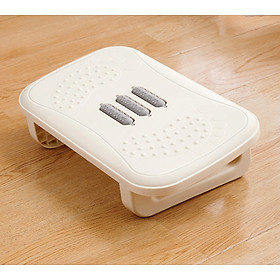 Mua Ghế gác chân công thái học chân vuông tích hợp massage loại tốt mẫu mới 37x23x12 (Tặng kèm quà ngẫu nhiên)