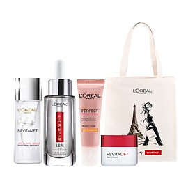 Bộ Sản Phẩm Dưỡng Da Căng Mọng Ban Ngày L'Oreal Paris Revitalift