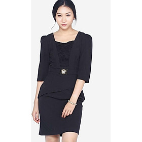 Đầm tay lỡ phối ren hoa The One Fashion DDY0875