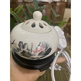 Mua Lư điện xông trầm hương  tinh dầu  bột trầm đầy đủ chức năng hẹn giờ chỉnh nhiệt