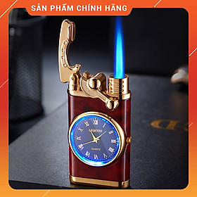 Mua Hột Quẹt Bật Lửa Gas HF06 Kiêm Đồng Hồ La Mã Cầm Tay Cực Đẹp - Nhiều Màu