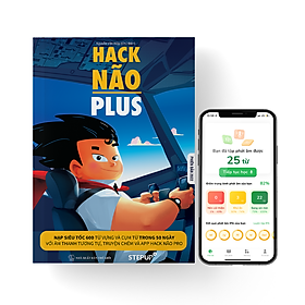 [Download Sách] Sách - Hack Não Plus (Phiên bản 2022) - Tặng App Hack Não Pro học phát âm miễn phí