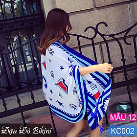 Khăn choàng thổ cẩm đi biển thời trang, chất đẹp, size 190 x 95cm | KC002