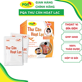 Thư Cân Hoạt Lạc PQA Hỗ Trợ Khu Phong, Bổ Gan Thận Dùng Cho Người Đau Lưng Mỏi Gối, Thoát Vị Nghĩa Đệm Hộp 12 Gói